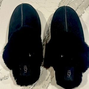 UGG Disquette black Platform Clog Slipper for Women